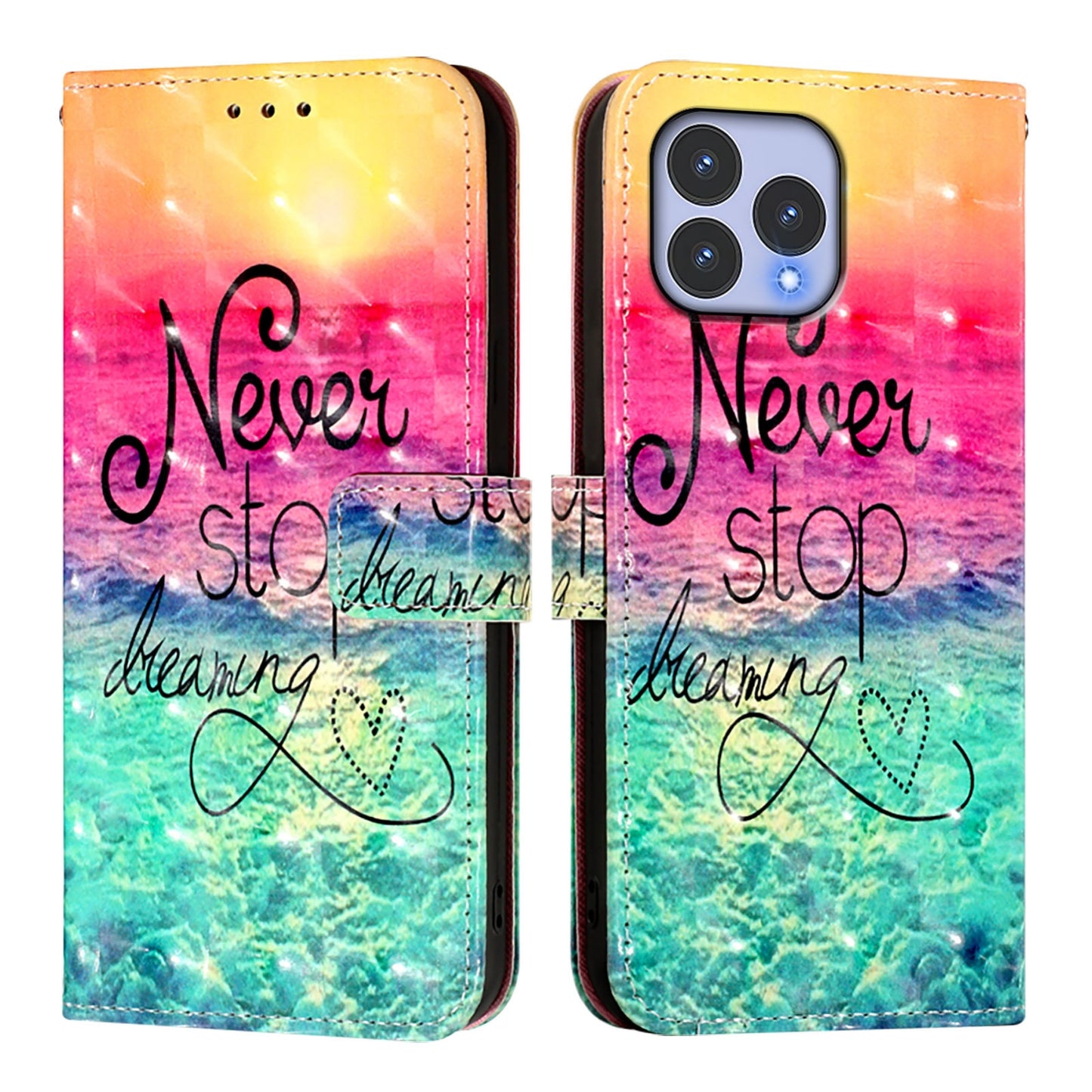 For Wiko T60 Leather Flip Phone Case with 3D Painted Design, Card Holder, Wallet & Stand Function - Durable Protection & Easy Access