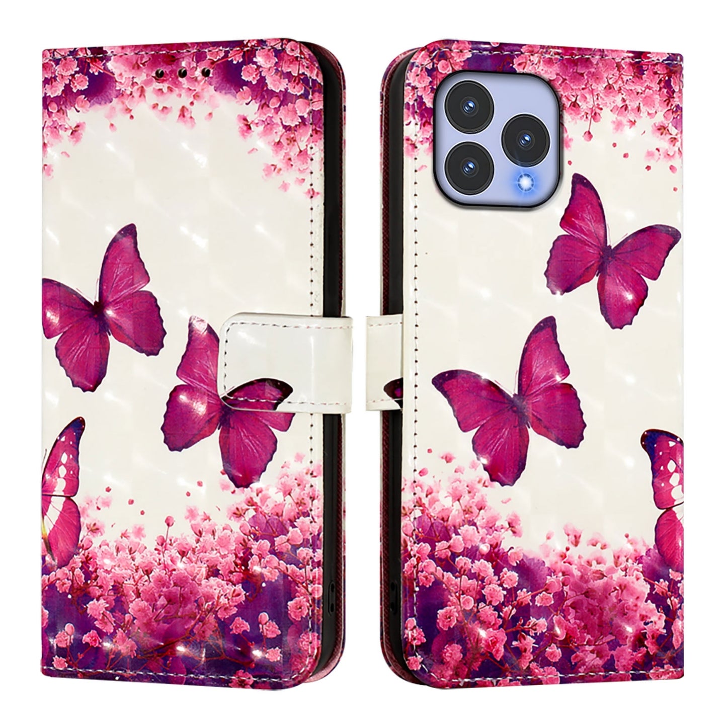 For Wiko T60 Leather Flip Phone Case with 3D Painted Design, Card Holder, Wallet & Stand Function - Durable Protection & Easy Access