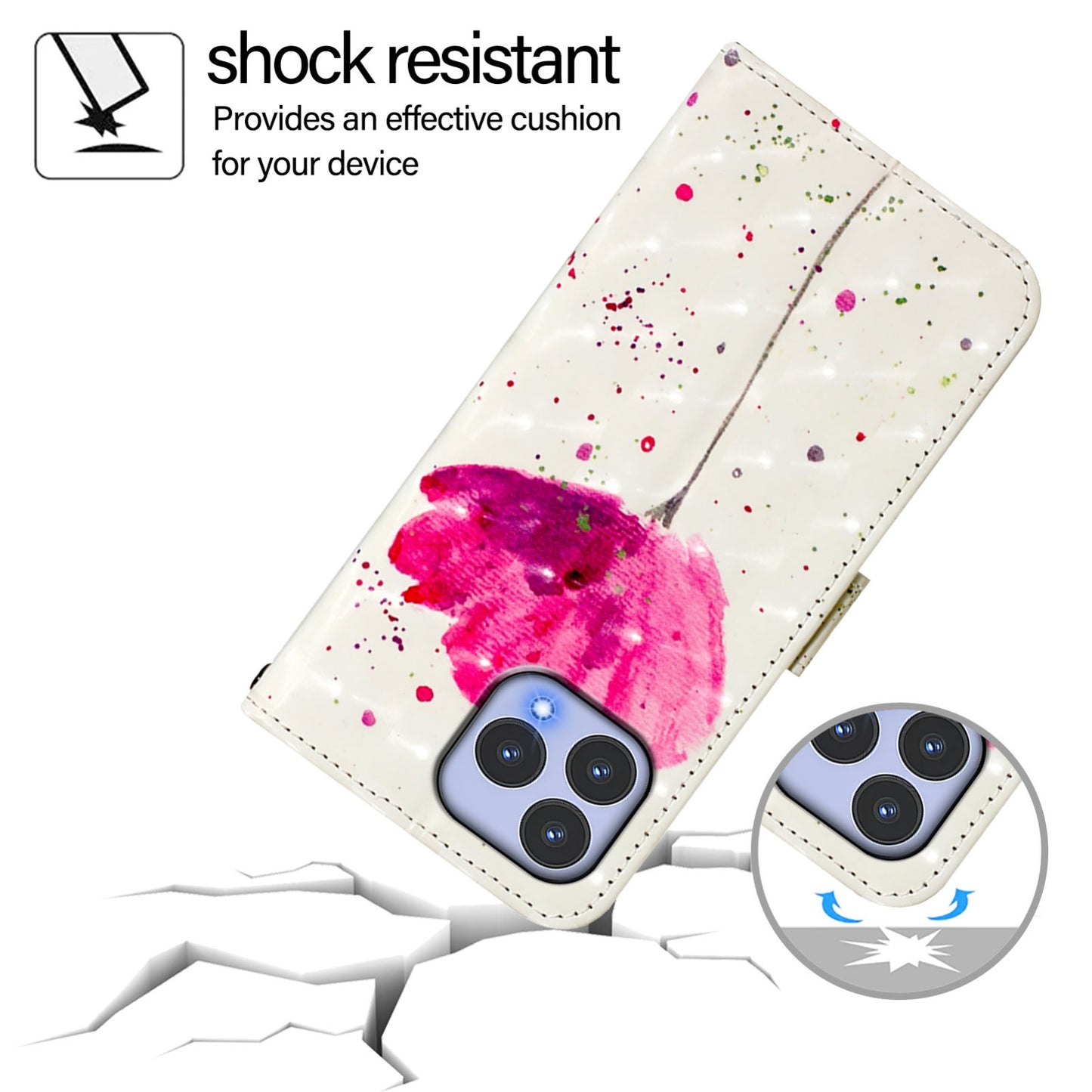 For Wiko T60 Leather Flip Phone Case with 3D Painted Design, Card Holder, Wallet & Stand Function - Durable Protection & Easy Access