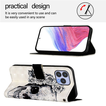 For Wiko T60 Leather Flip Phone Case with 3D Painted Design, Card Holder, Wallet & Stand Function - Durable Protection & Easy Access
