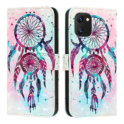 UMIDIGI Power 7S Leather Flip Phone Case with 3D Painted Design, Card Holder, Wallet & Stand Function - Durable Protection & Easy Access