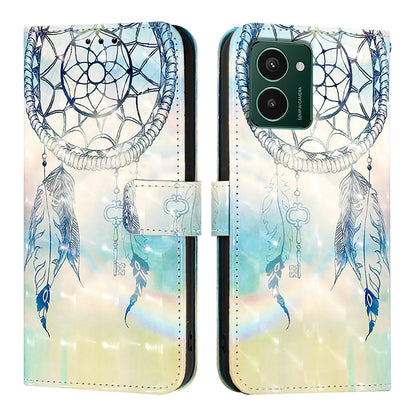 HMD Pulse Pro Leather Flip Phone Case with 3D Painted Design, Card Holder, Wallet & Stand Function - Durable Protection & Easy Access