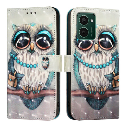 HMD Pulse Pro Leather Flip Phone Case with 3D Painted Design, Card Holder, Wallet & Stand Function - Durable Protection & Easy Access