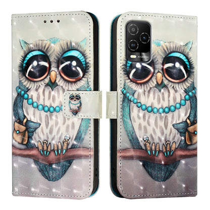 BLU View 5 Pro Leather Flip Phone Case with 3D Painted Design, Card Holder, Wallet & Stand Function - Durable Protection & Easy Access