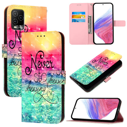 BLU View 5 Pro Leather Flip Phone Case with 3D Painted Design, Card Holder, Wallet & Stand Function - Durable Protection & Easy Access