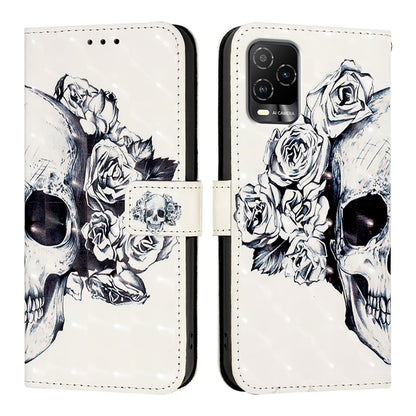BLU View 5 Pro Leather Flip Phone Case with 3D Painted Design, Card Holder, Wallet & Stand Function - Durable Protection & Easy Access