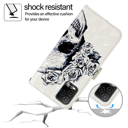 BLU View 5 Pro Leather Flip Phone Case with 3D Painted Design, Card Holder, Wallet & Stand Function - Durable Protection & Easy Access