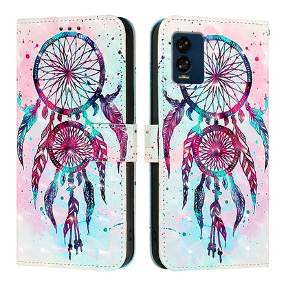 BLU View Speed 5G Leather Flip Phone Case with 3D Painted Design, Card Holder, Wallet & Stand Function - Durable Protection & Easy Access