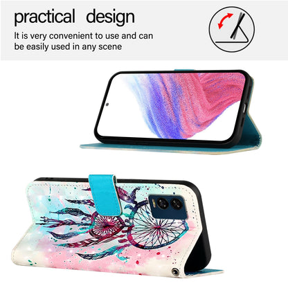 BLU View Speed 5G Leather Flip Phone Case with 3D Painted Design, Card Holder, Wallet & Stand Function - Durable Protection & Easy Access