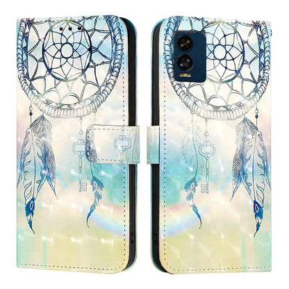 BLU View Speed 5G Leather Flip Phone Case with 3D Painted Design, Card Holder, Wallet & Stand Function - Durable Protection & Easy Access