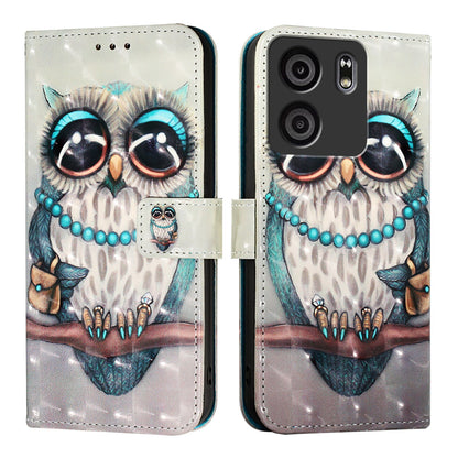 BLU View 5 Leather Flip Phone Case with 3D Painted Design, Card Holder, Wallet & Stand Function - Durable Protection & Easy Access