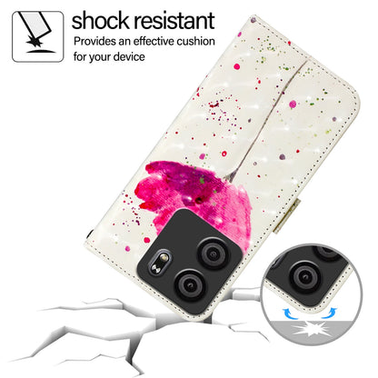 BLU View 5 Leather Flip Phone Case with 3D Painted Design, Card Holder, Wallet & Stand Function - Durable Protection & Easy Access