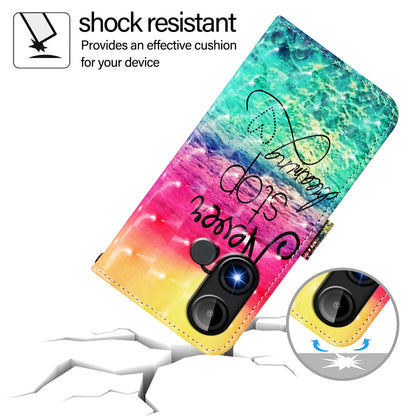 BLU C9 Leather Flip Phone Case with 3D Painted Design, Card Holder, Wallet & Stand Function - Durable Protection & Easy Access