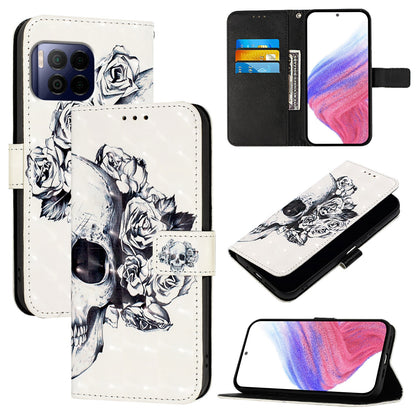 T-Mobile REVVL 7 Pro Leather Flip Phone Case with 3D Painted Design, Card Holder, Wallet & Stand Function - Durable Protection & Easy Access