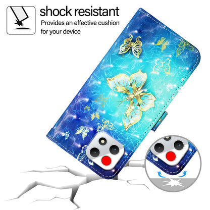 T-Mobile REVVL 7 Leather Flip Phone Case with 3D Painted Design, Card Holder, Wallet & Stand Function - Durable Protection & Easy Access