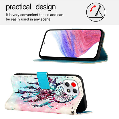 T-Mobile REVVL 7 Leather Flip Phone Case with 3D Painted Design, Card Holder, Wallet & Stand Function - Durable Protection & Easy Access