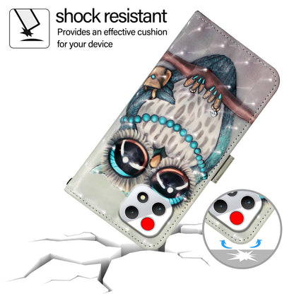 T-Mobile REVVL 7 Leather Flip Phone Case with 3D Painted Design, Card Holder, Wallet & Stand Function - Durable Protection & Easy Access