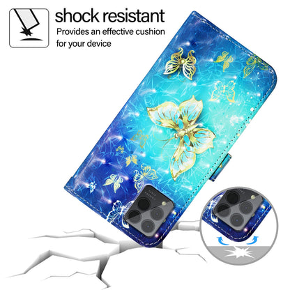 T-Mobile REVVL 6x Pro Leather Flip Phone Case with 3D Painted Design, Card Holder, Wallet & Stand Function - Durable Protection & Easy Access