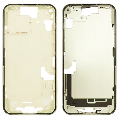 iPhone 15 Replacement Middle Frame Bezel Plate with Side Keys & Card Tray (CE EU Version, Yellow)