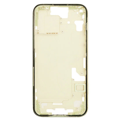 iPhone 15 Replacement Middle Frame Bezel Plate with Side Keys & Card Tray (CE EU Version, Yellow)