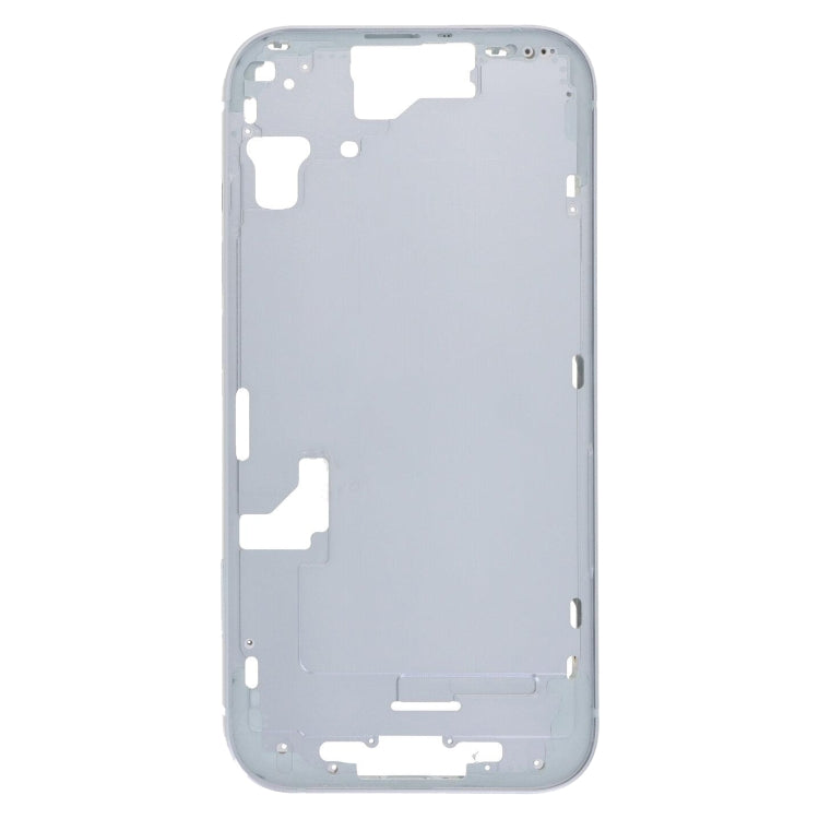 iPhone 15 Middle Frame Bezel Plate with Side Keys & Card Tray Replacement (CE EU Version, Blue)