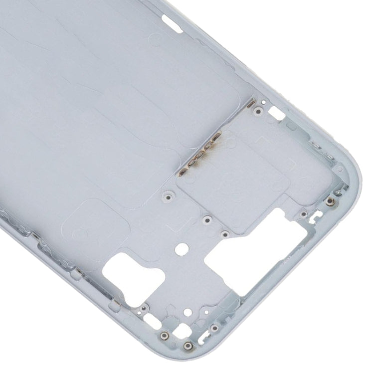 iPhone 15 Middle Frame Bezel Plate with Side Keys & Card Tray Replacement (CE EU Version, Blue)