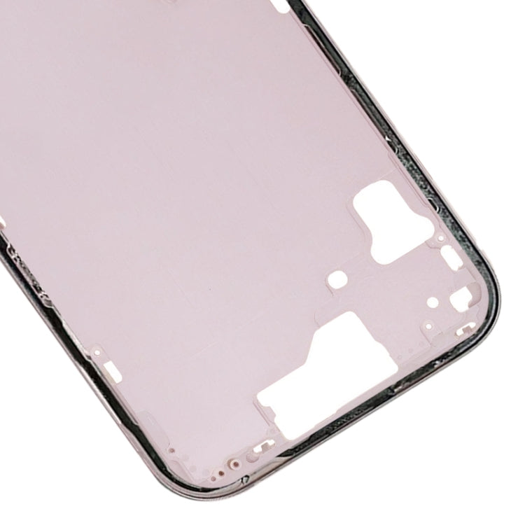 iPhone 15 Replacement Middle Frame Bezel Plate with Side Keys & Card Tray (CE EU Version, Pink)