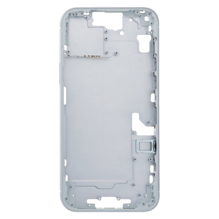 iPhone 15 Plus Middle Frame Bezel Plate with Side Keys & Card Tray (China Version, Blue) - Replacement Part