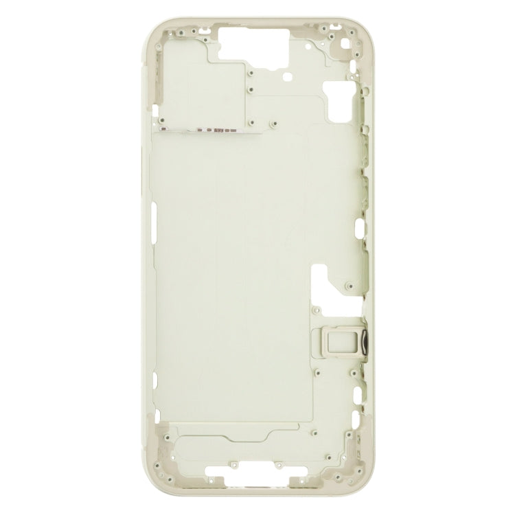 iPhone 15 Plus Middle Frame Bezel Plate with Side Keys & Card Tray - China Version (Yellow) Replacement Part