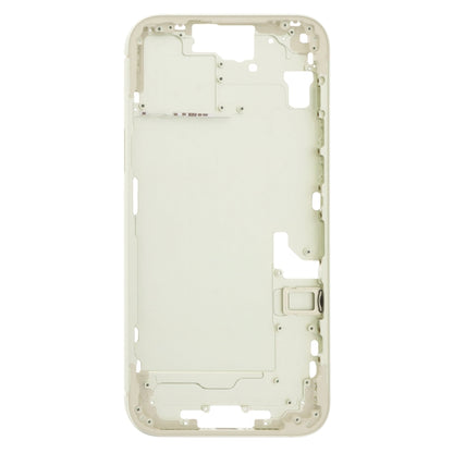 iPhone 15 Plus Middle Frame Bezel Plate with Side Keys & Card Tray - China Version (Yellow) Replacement Part