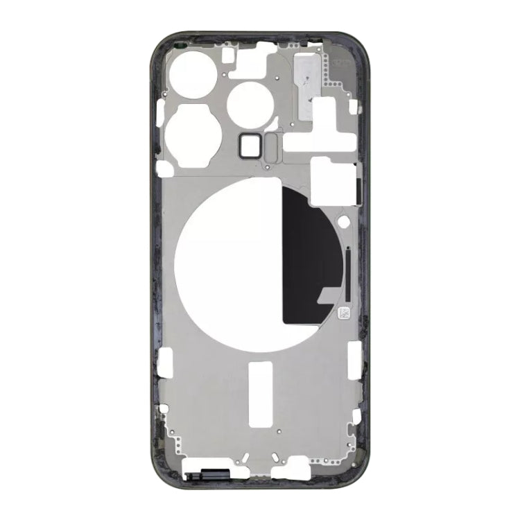 iPhone 15 Pro Replacement Middle Frame Bezel Plate with Side Keys & Card Tray (China Version, Black)