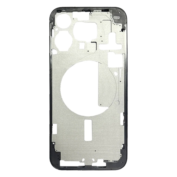 iPhone 15 Pro Max Middle Frame Bezel Plate with Side Keys & Card Tray (China Version, Black) - Replacement Part