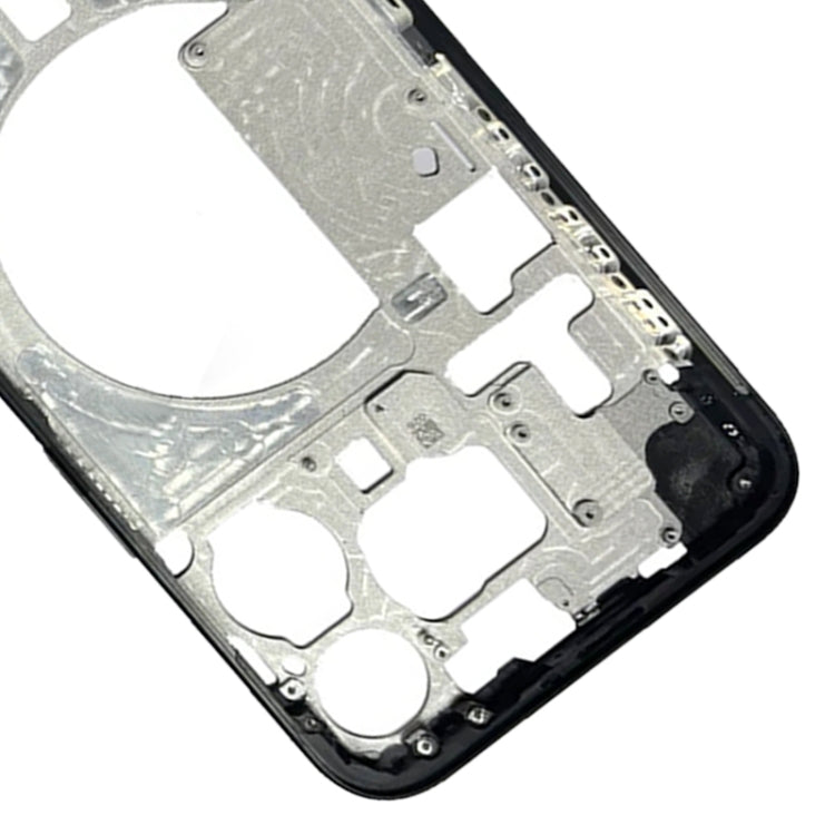 iPhone 15 Pro Max Middle Frame Bezel Plate with Side Keys & Card Tray (China Version, Black) - Replacement Part