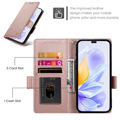 Honor X60i Magnetic Leather Wallet Case with Card Slots, Stand Function & Full Protection