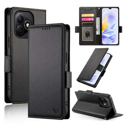Honor X60i Magnetic Leather Wallet Case with Card Slots, Stand Function & Full Protection
