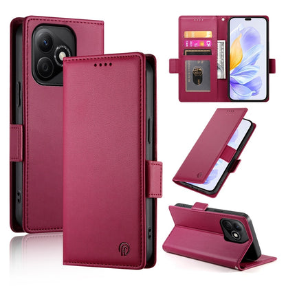 Honor X60i Magnetic Leather Wallet Case with Card Slots, Stand Function & Full Protection