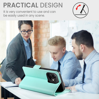 Honor X60i Magnetic Leather Wallet Case with Card Slots, Stand Function & Full Protection