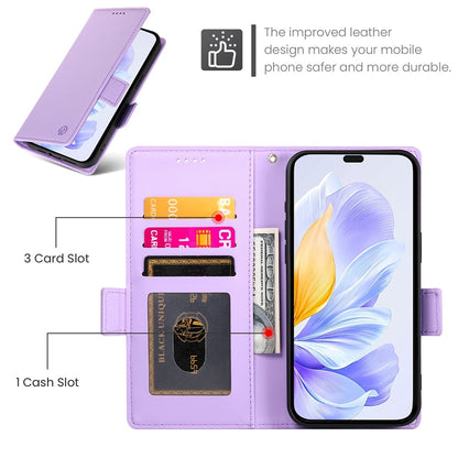 Honor X60i Magnetic Leather Wallet Case with Card Slots, Stand Function & Full Protection