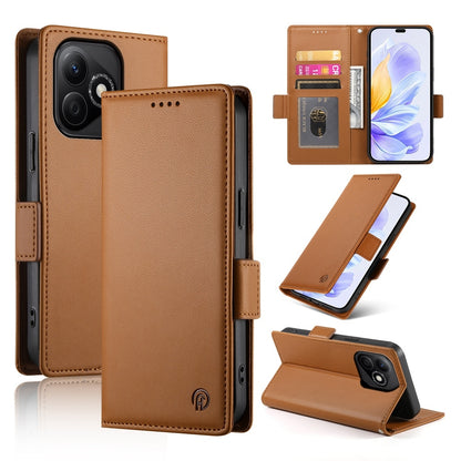 Honor X60i Magnetic Leather Wallet Case with Card Slots, Stand Function & Full Protection