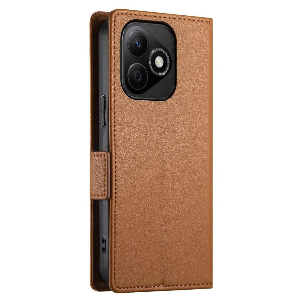 Honor X60i Magnetic Leather Wallet Case with Card Slots, Stand Function & Full Protection