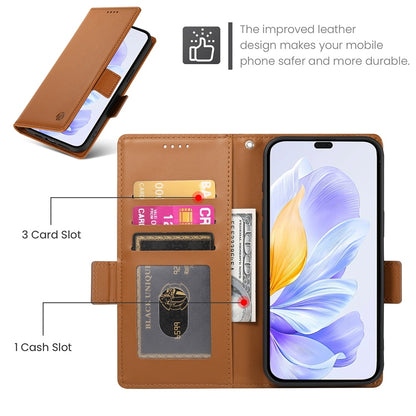 Honor X60i Magnetic Leather Wallet Case with Card Slots, Stand Function & Full Protection