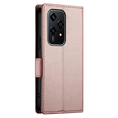 Honor 200 Lite Magnetic Leather Wallet Case with Card Slots, Stand Function & Full Protection