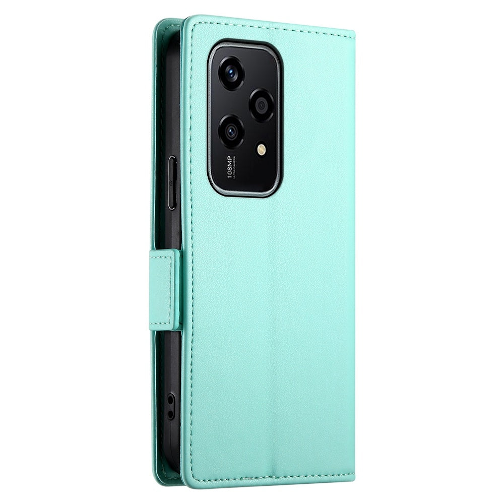 Honor 200 Lite Magnetic Leather Wallet Case with Card Slots, Stand Function & Full Protection