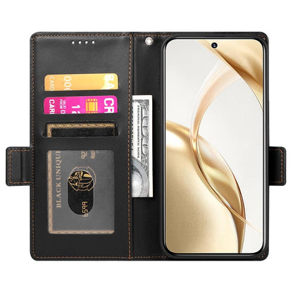 Honor 300 Pro Magnetic Leather Wallet Case with Card Slots, Stand Function & Full Protection