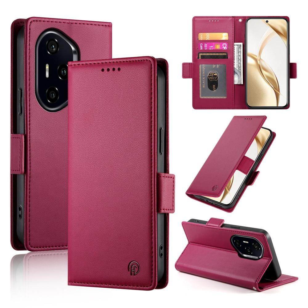Honor 300 Pro Magnetic Leather Wallet Case with Card Slots, Stand Function & Full Protection