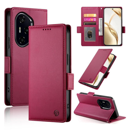 Honor 300 Pro Magnetic Leather Wallet Case with Card Slots, Stand Function & Full Protection