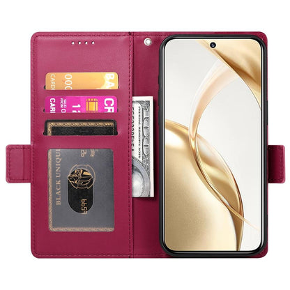 Honor 300 Pro Magnetic Leather Wallet Case with Card Slots, Stand Function & Full Protection
