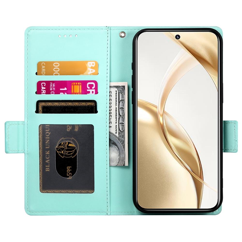 Honor 300 Pro Magnetic Leather Wallet Case with Card Slots, Stand Function & Full Protection