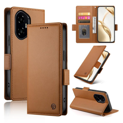 Honor 300 Pro Magnetic Leather Wallet Case with Card Slots, Stand Function & Full Protection