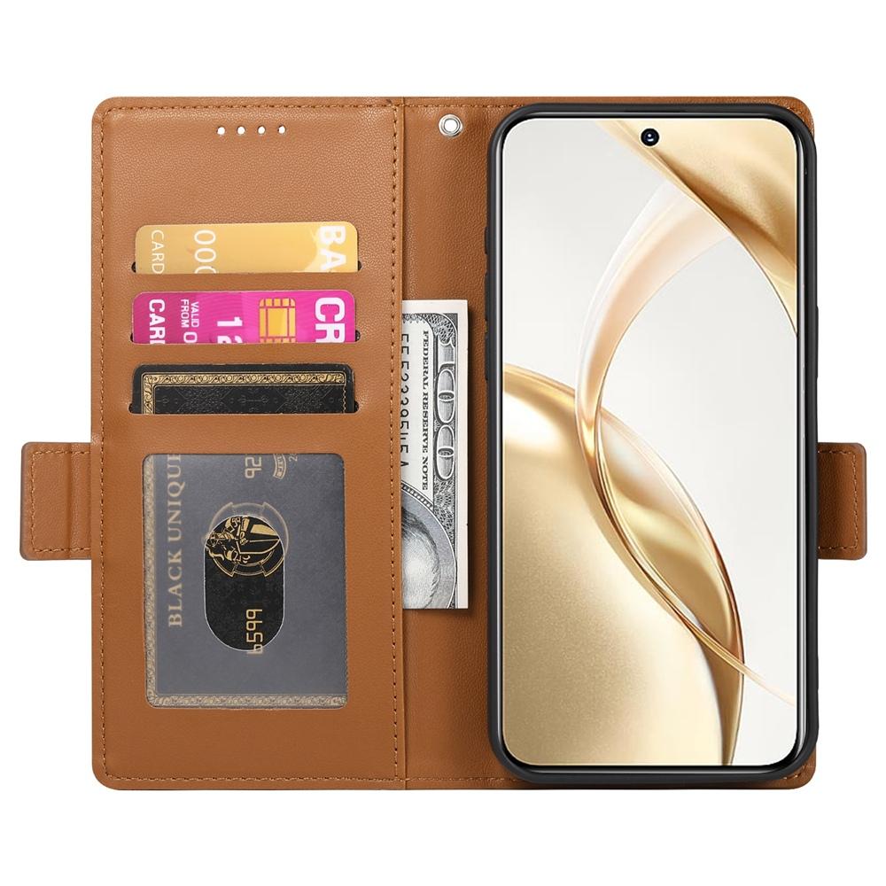 Honor 300 Pro Magnetic Leather Wallet Case with Card Slots, Stand Function & Full Protection
